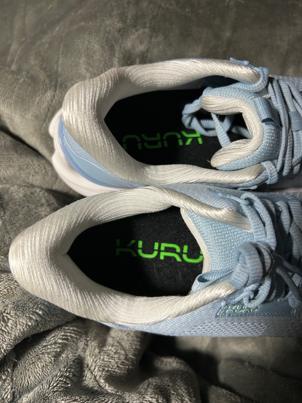Kuru Women’s NWOB Atom 2 Gray W/Blue & Silver Accents Athletic Shoes, Sz 7.5 - Picture 6 of 9